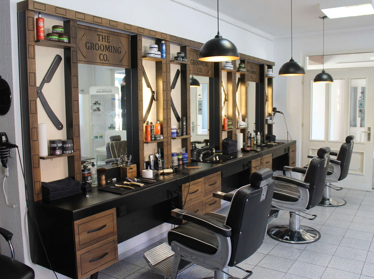 Barbershop als Beispiel für einen Filialbetrieb im Dienstleistungsbereich